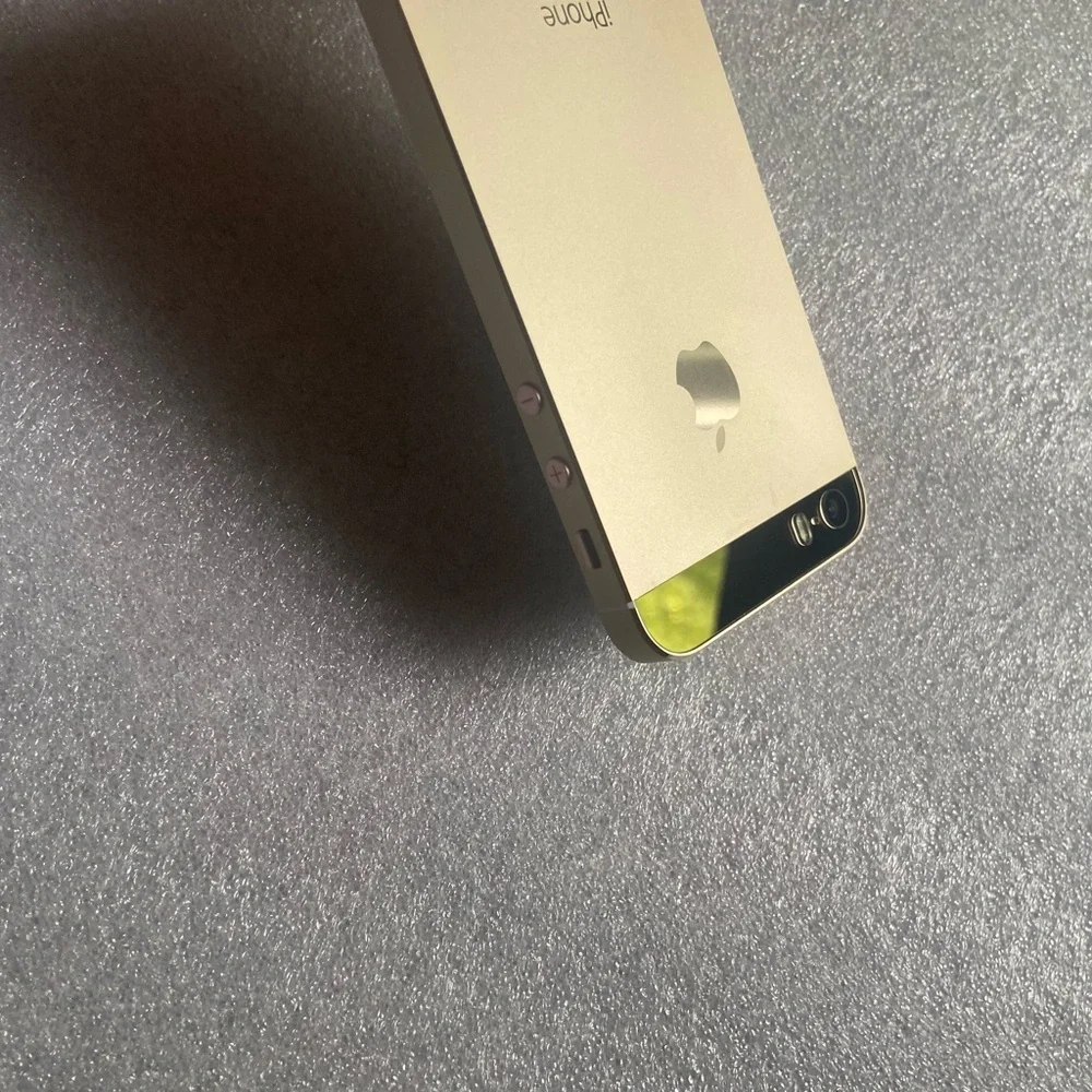 iPhone SE 64GB Custom Mirror Gold Housing + Gold Top /Bottom Glass+White Screen